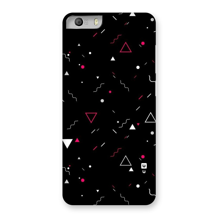Dark Shapes Design Back Case for Micromax Canvas Knight 2