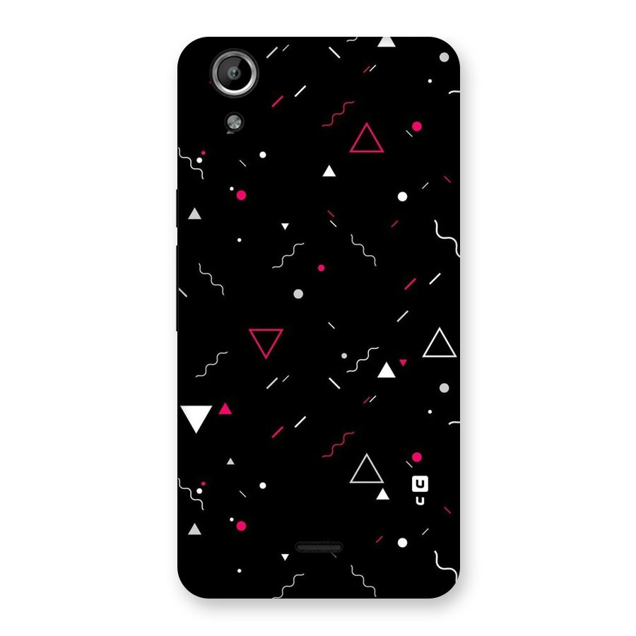 Dark Shapes Design Back Case for Micromax Canvas Selfie Lens Q345