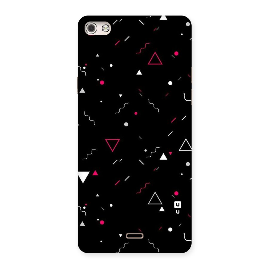 Dark Shapes Design Back Case for Micromax Canvas Silver 5