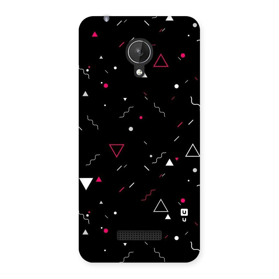 Dark Shapes Design Back Case for Micromax Canvas Spark Q380