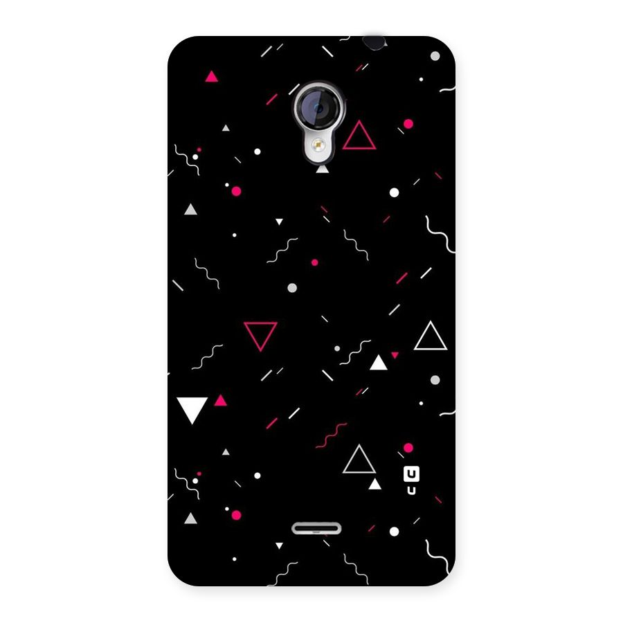 Dark Shapes Design Back Case for Micromax Unite 2 A106
