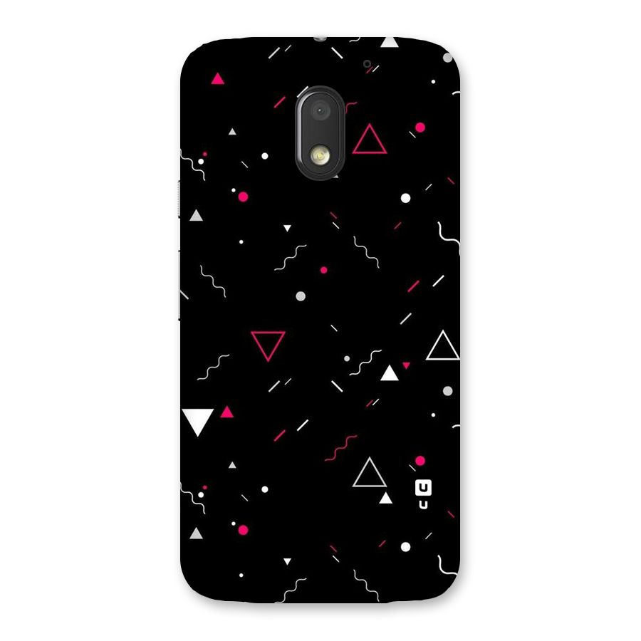 Dark Shapes Design Back Case for Moto E3 Power