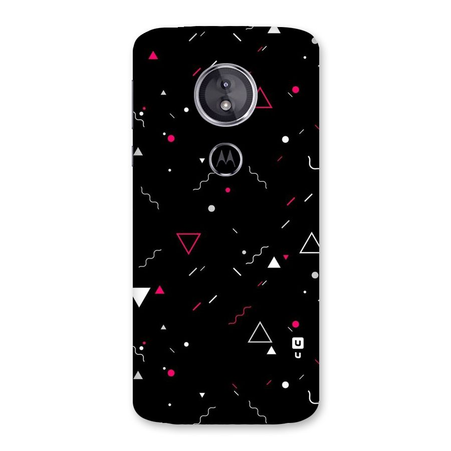Dark Shapes Design Back Case for Moto E5