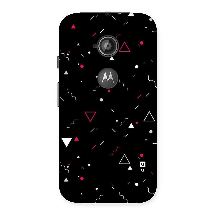Dark Shapes Design Back Case for Moto E 2nd Gen