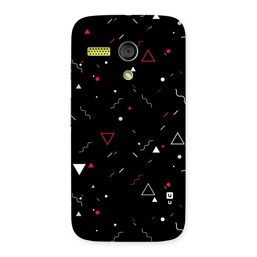 Dark Shapes Design Back Case for Moto G