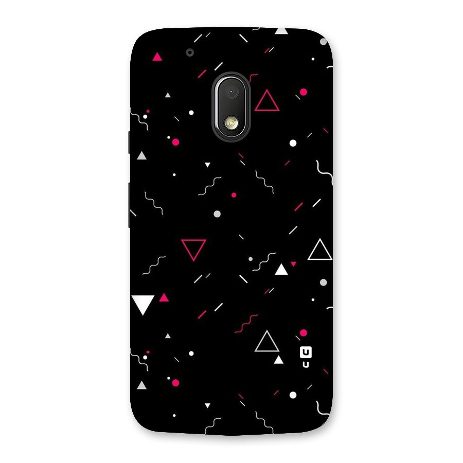 Dark Shapes Design Back Case for Moto G4 Play