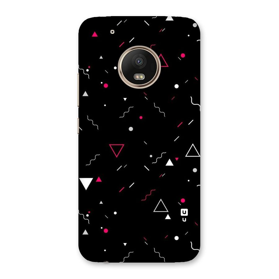 Dark Shapes Design Back Case for Moto G5 Plus