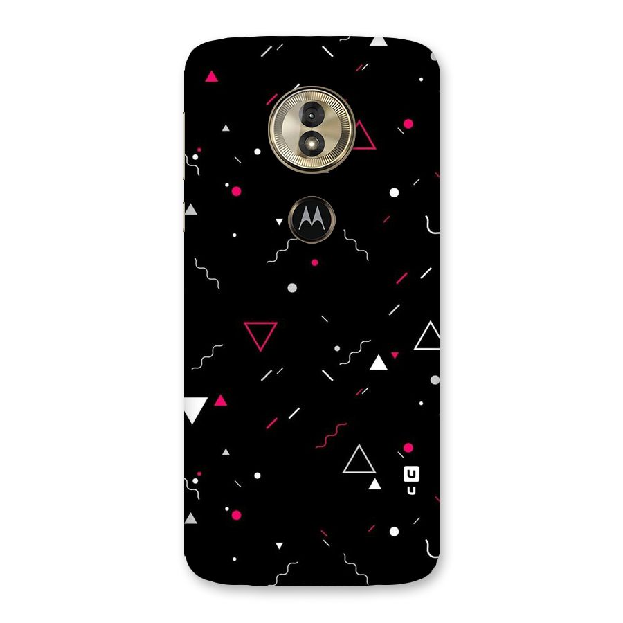 Dark Shapes Design Back Case for Moto G6 Play