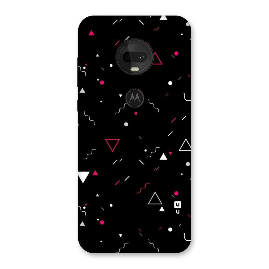 Dark Shapes Design Back Case for Moto G7