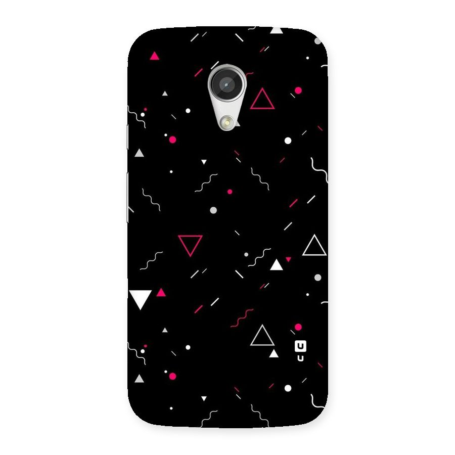Dark Shapes Design Back Case for Moto G 2nd Gen