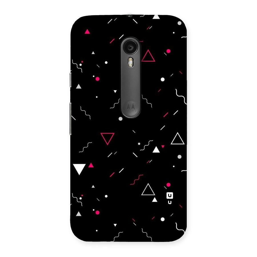 Dark Shapes Design Back Case for Moto G Turbo