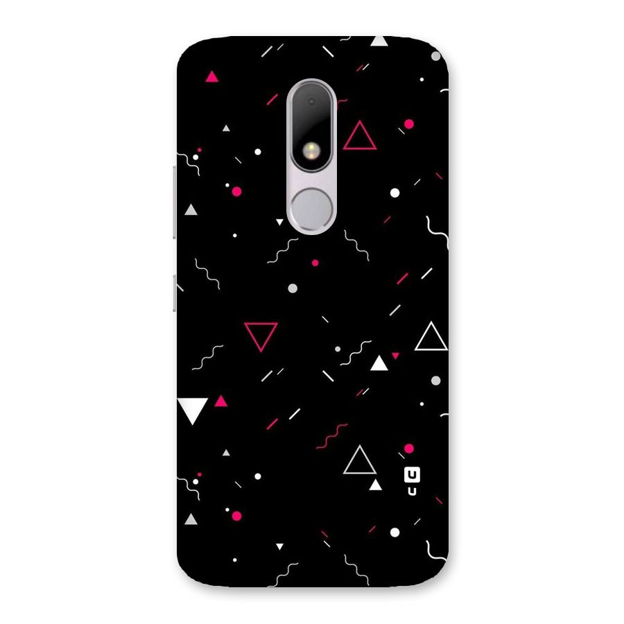 Dark Shapes Design Back Case for Moto M