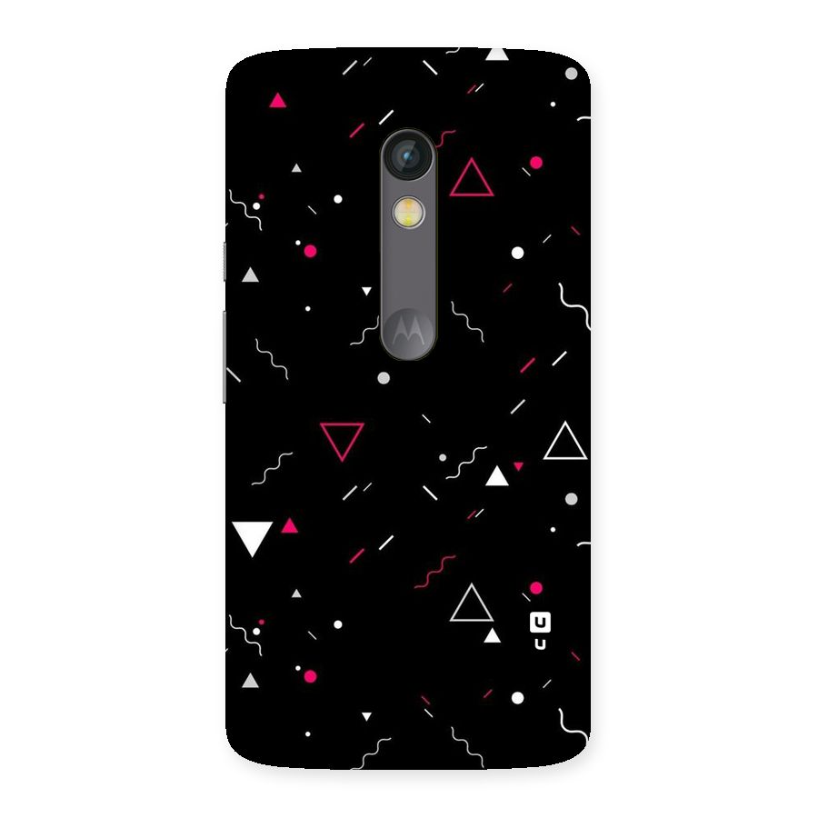 Dark Shapes Design Back Case for Moto X Play