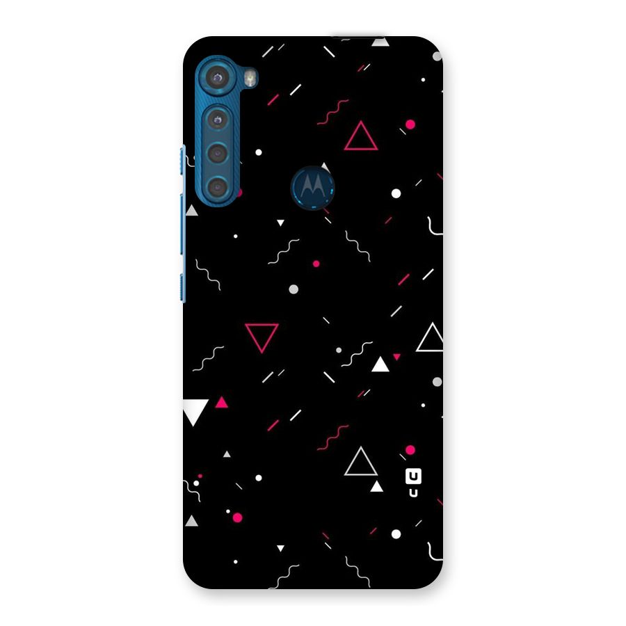 Dark Shapes Design Back Case for Motorola One Fusion Plus
