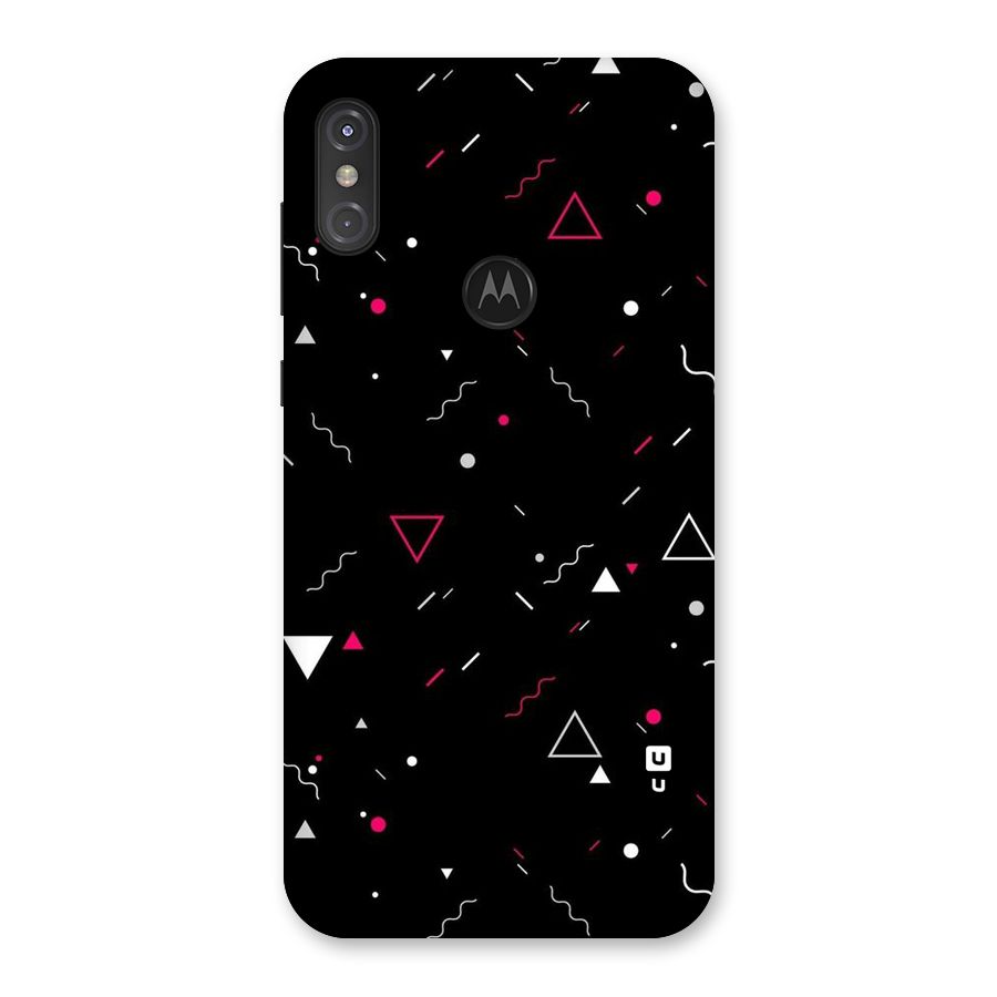 Dark Shapes Design Back Case for Motorola One Power