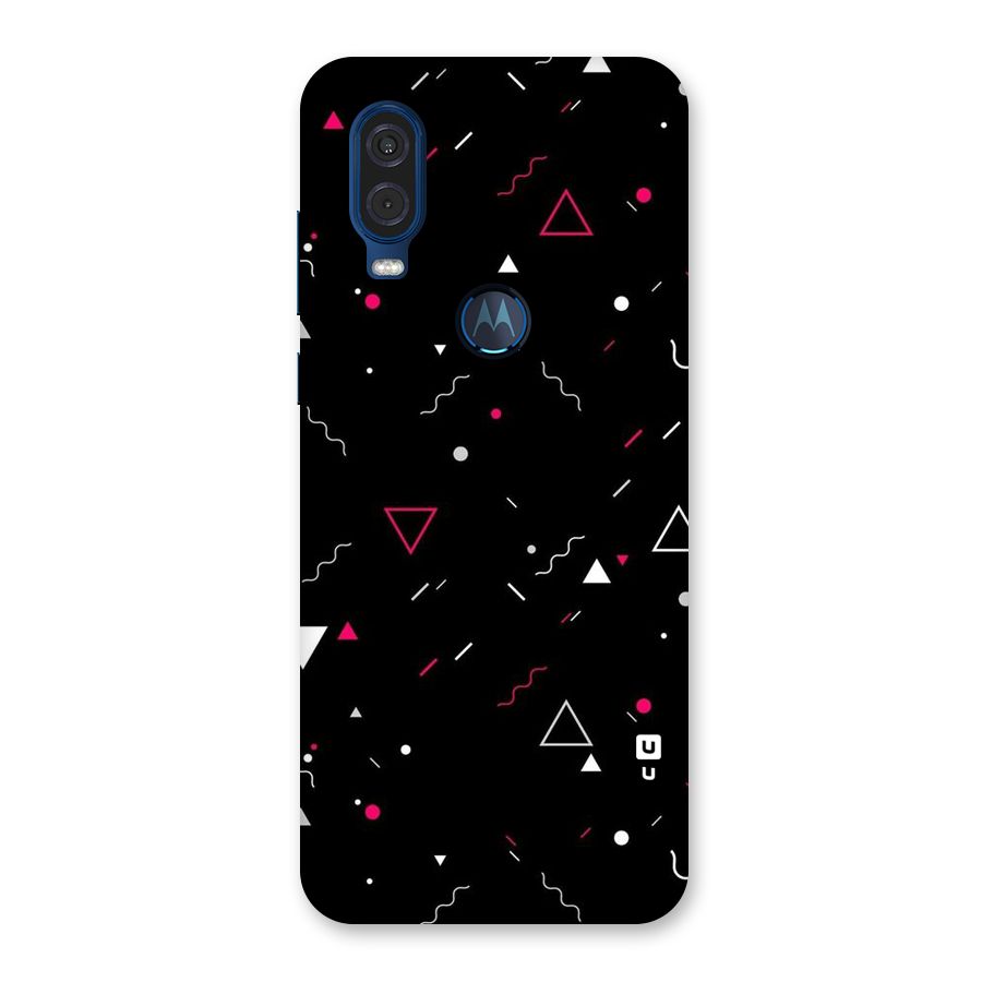 Dark Shapes Design Back Case for Motorola One Vision