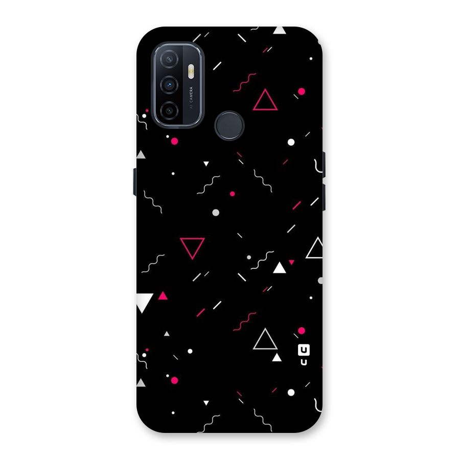 Dark Shapes Design Back Case for Oppo A32
