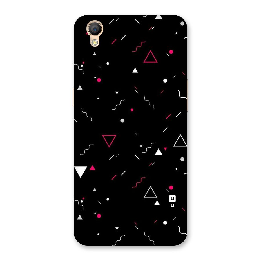 Dark Shapes Design Back Case for Oppo A37