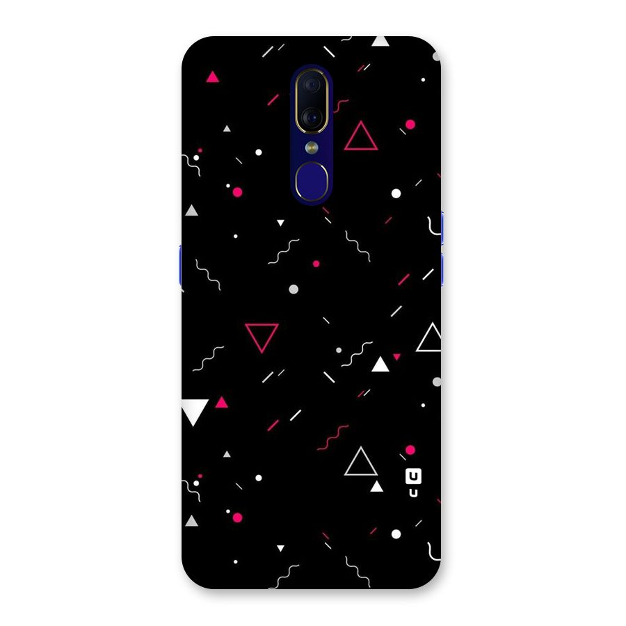 Dark Shapes Design Back Case for Oppo F11
