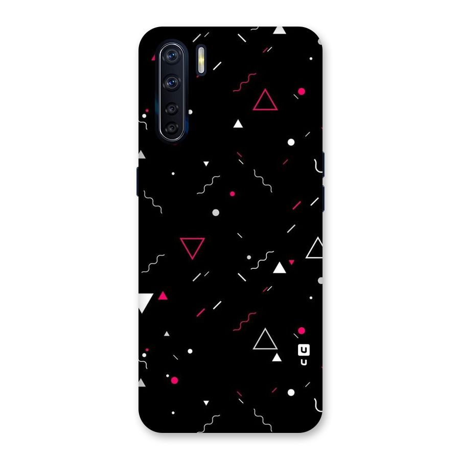 Dark Shapes Design Back Case for Oppo F15