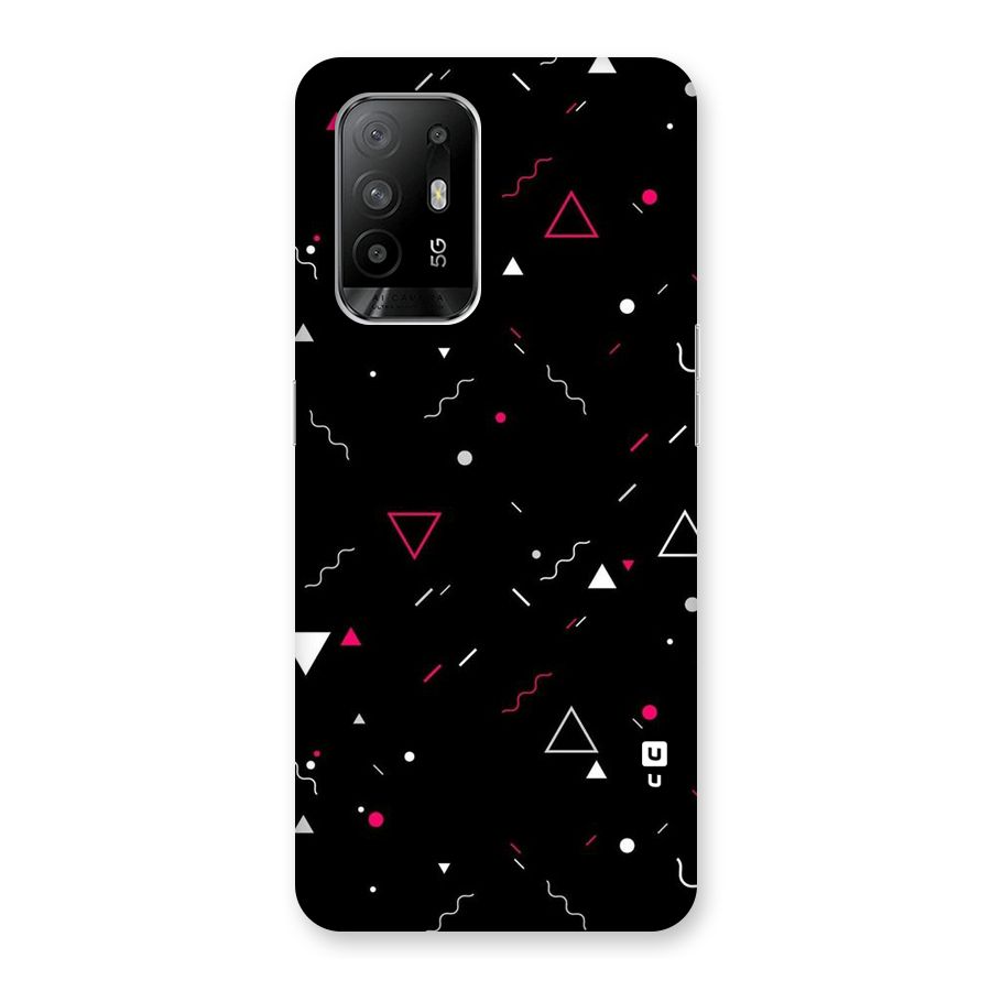 Dark Shapes Design Back Case for Oppo F19 Pro Plus 5G