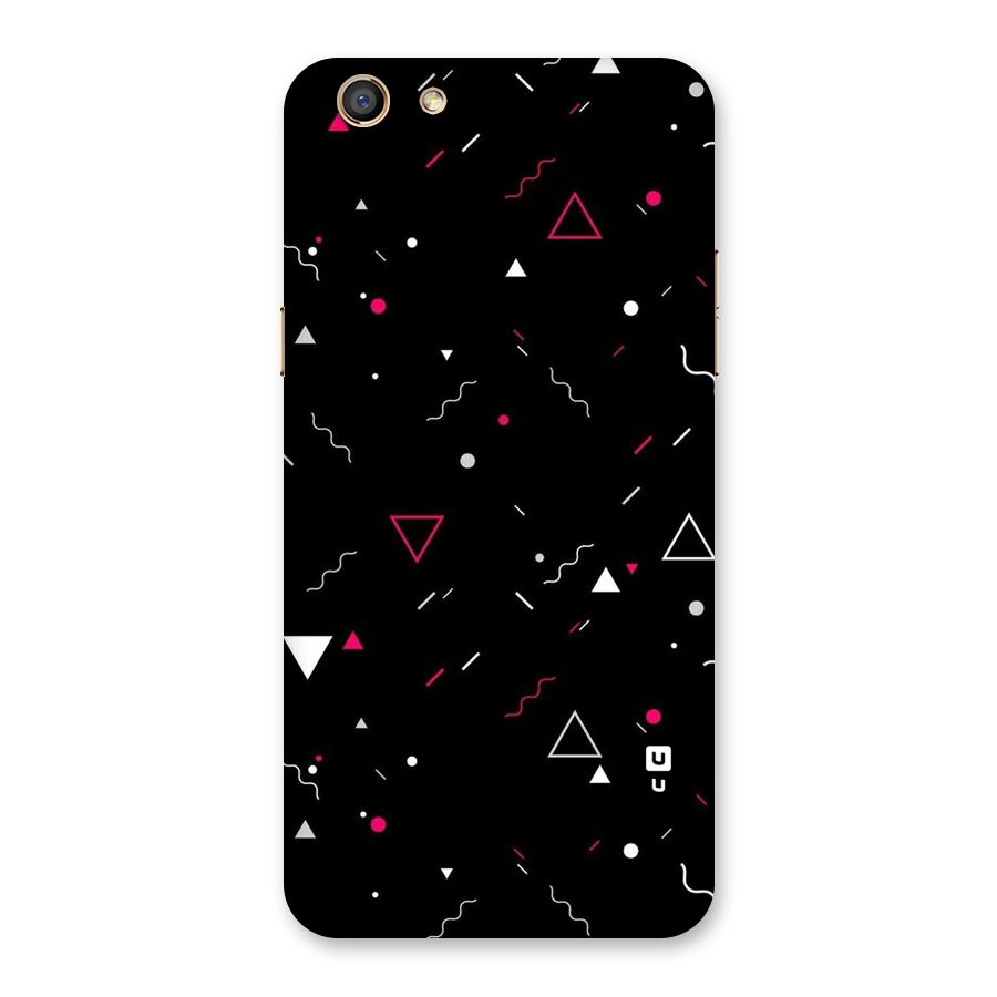 Dark Shapes Design Back Case for Oppo F3