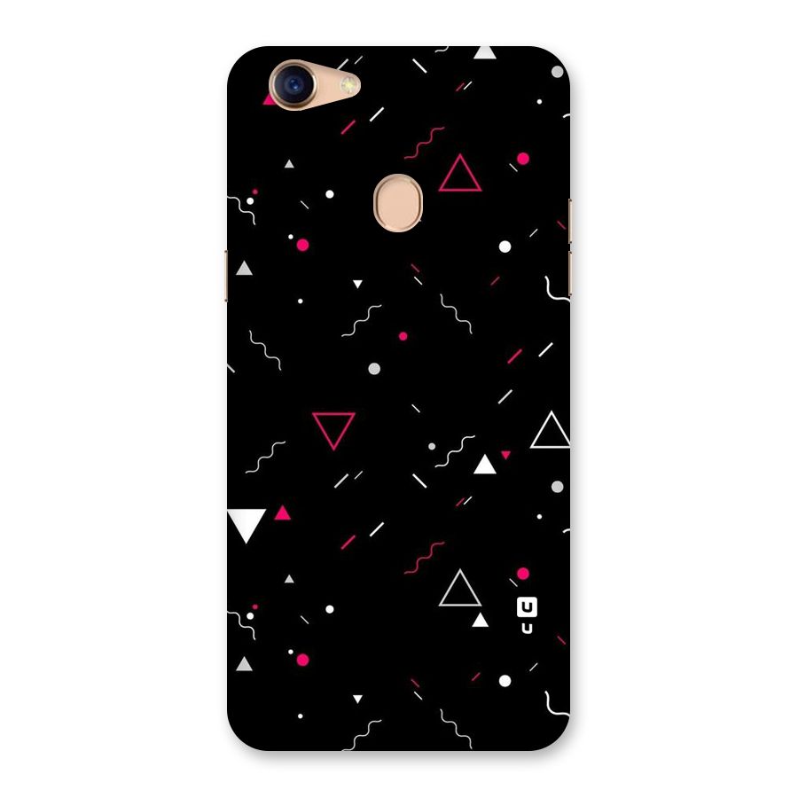 Dark Shapes Design Back Case for Oppo F5