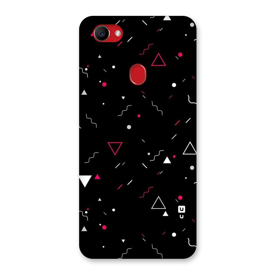 Dark Shapes Design Back Case for Oppo F7