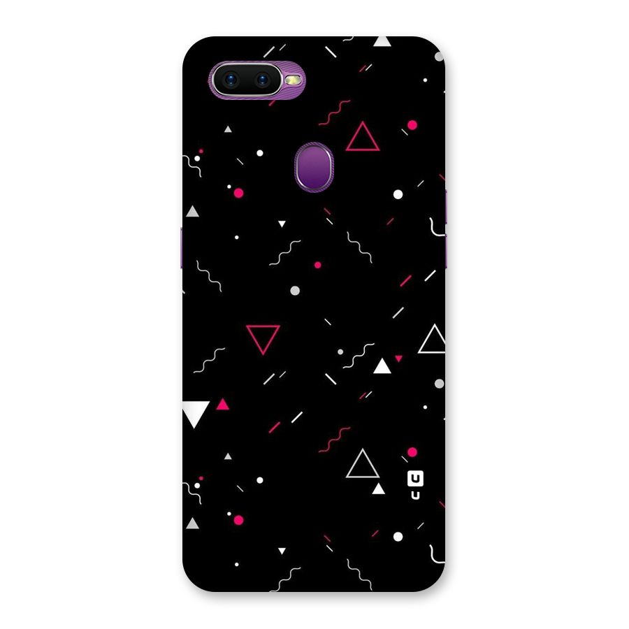 Dark Shapes Design Back Case for Oppo F9