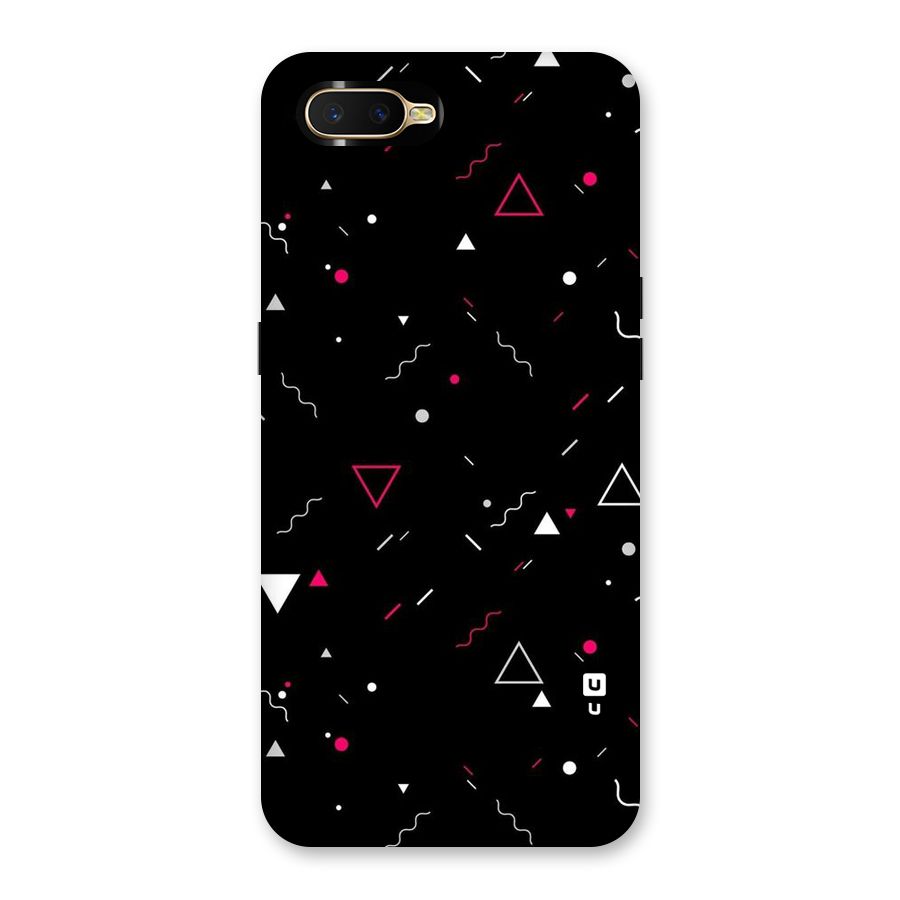 Dark Shapes Design Back Case for Oppo K1