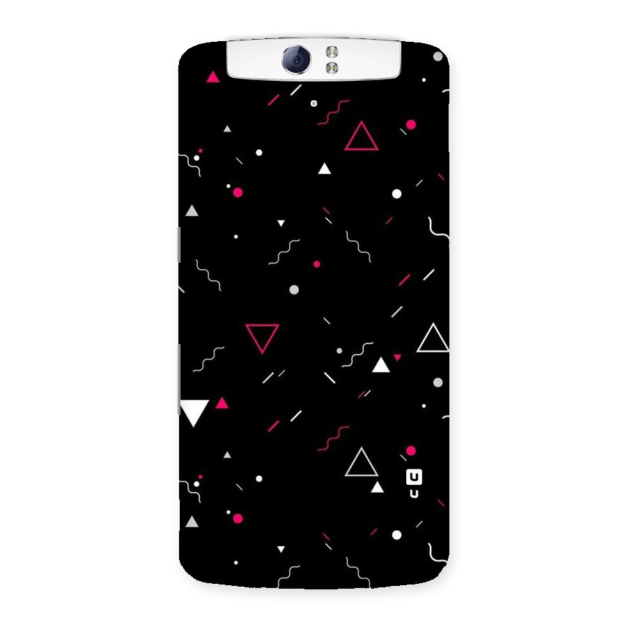 Dark Shapes Design Back Case for Oppo N1