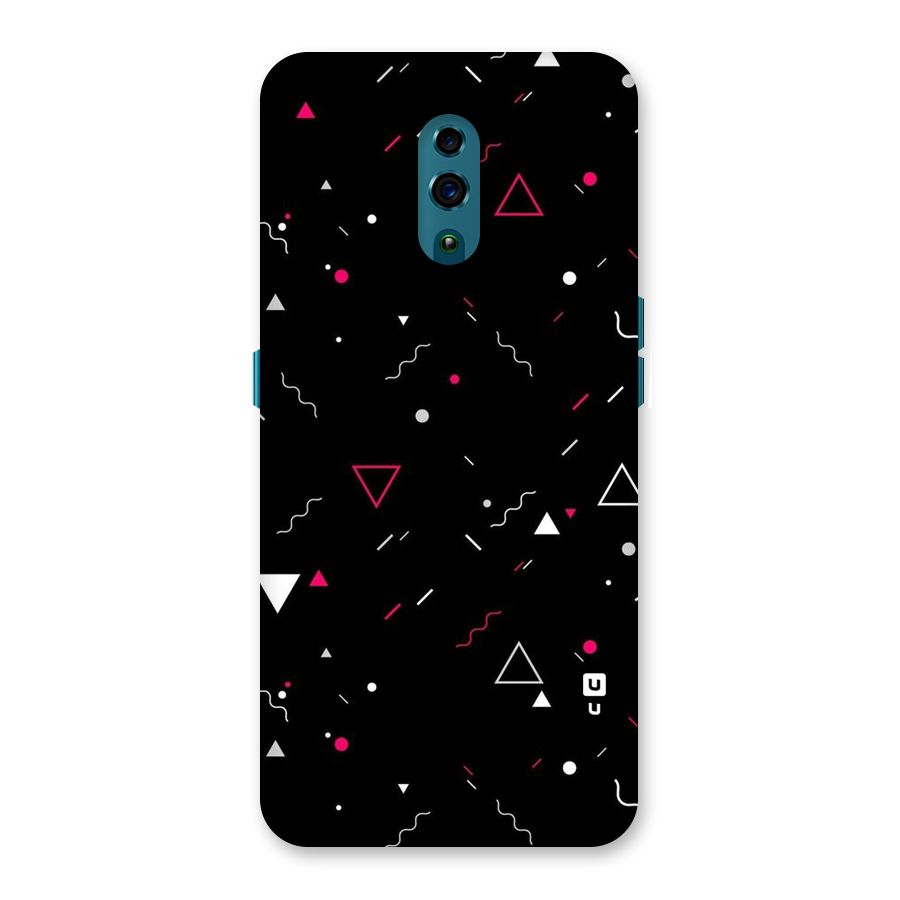 Dark Shapes Design Back Case for Oppo Reno