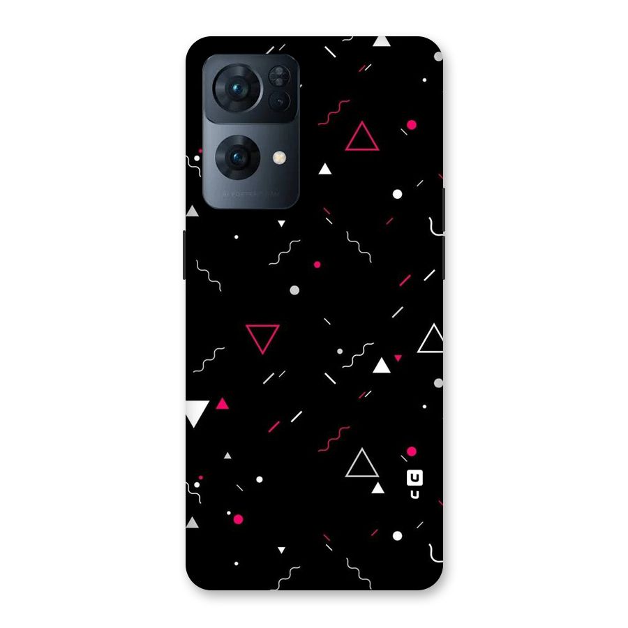 Dark Shapes Design Back Case for Oppo Reno7 Pro 5G