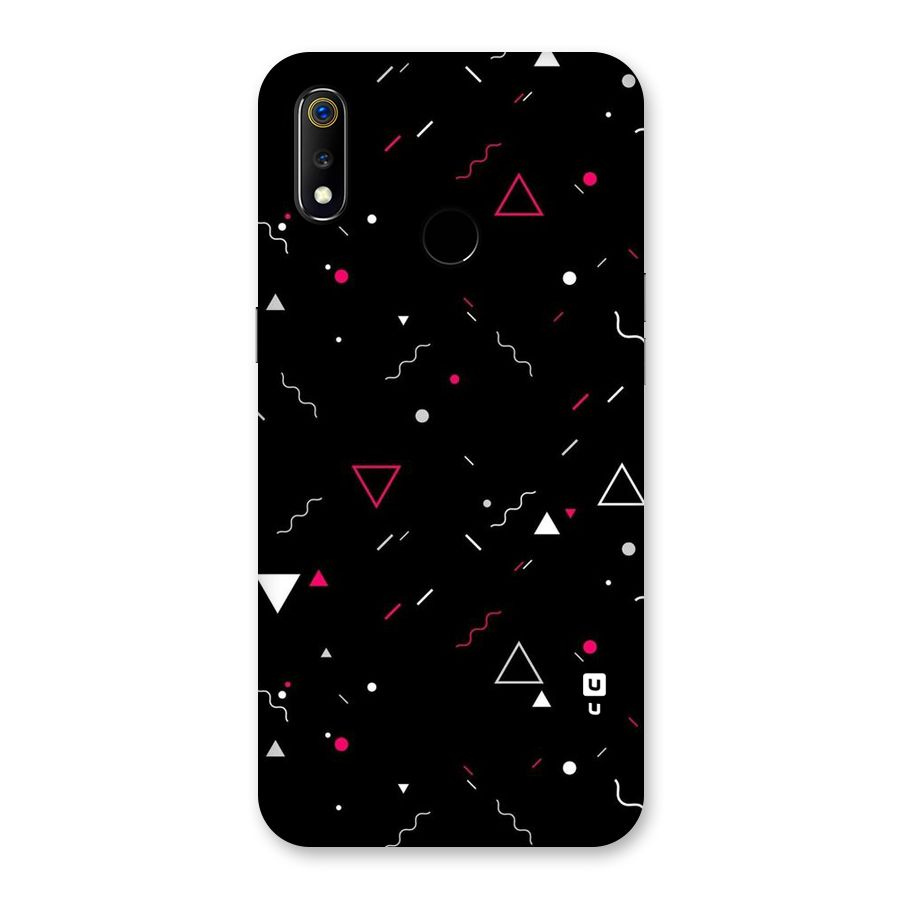 Dark Shapes Design Back Case for Realme 3
