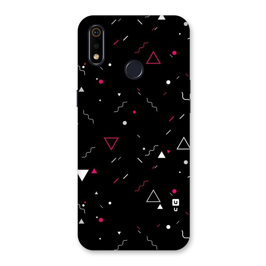 Dark Shapes Design Back Case for Realme 3i