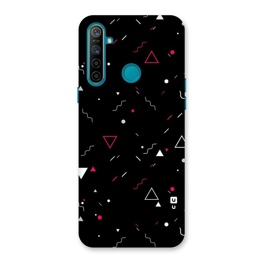 Dark Shapes Design Back Case for Realme 5i