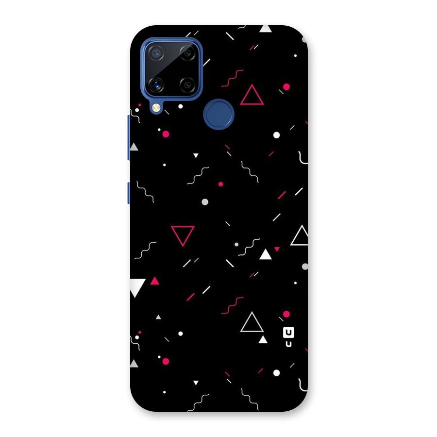Dark Shapes Design Back Case for Realme C15