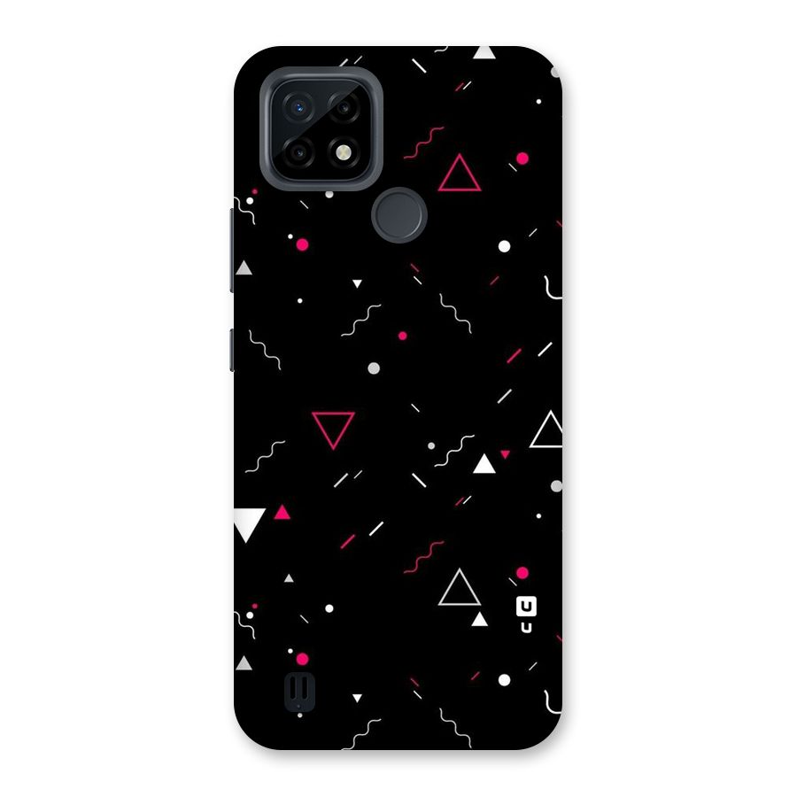 Dark Shapes Design Back Case for Realme C21