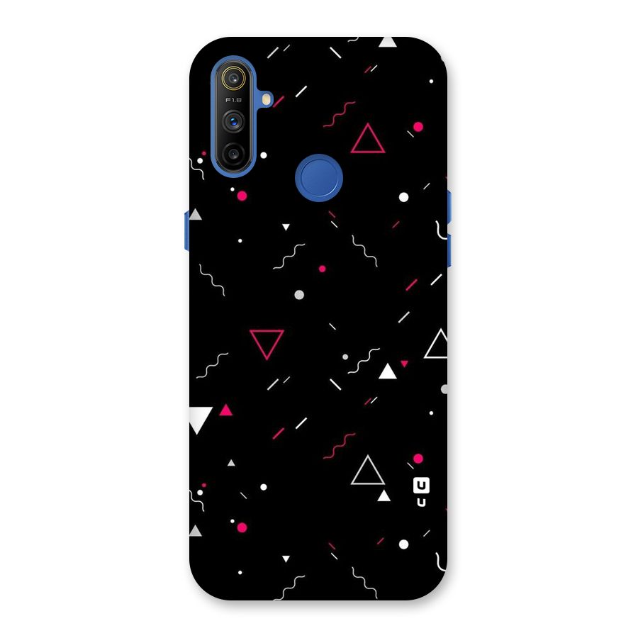 Dark Shapes Design Back Case for Realme Narzo 10A