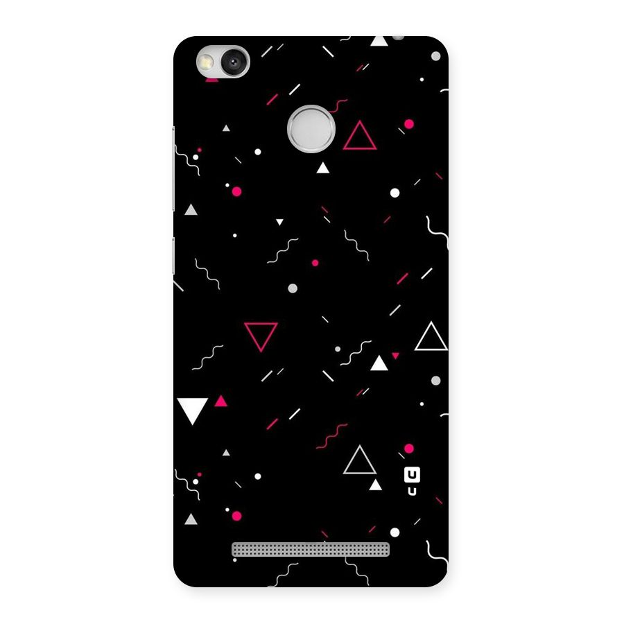 Dark Shapes Design Back Case for Redmi 3S Prime