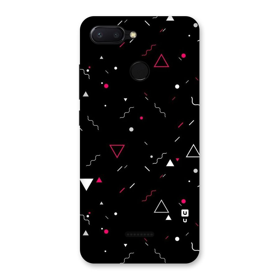 Dark Shapes Design Back Case for Redmi 6