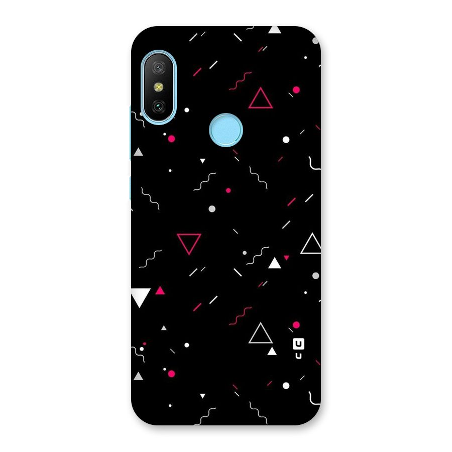 Dark Shapes Design Back Case for Redmi 6 Pro
