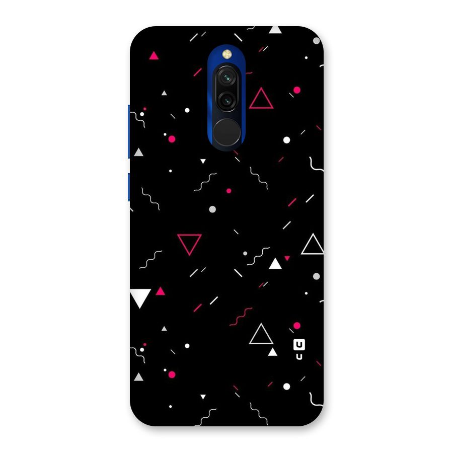 Dark Shapes Design Back Case for Redmi 8