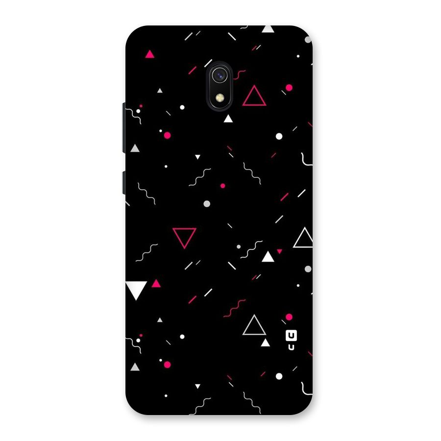Dark Shapes Design Back Case for Redmi 8A