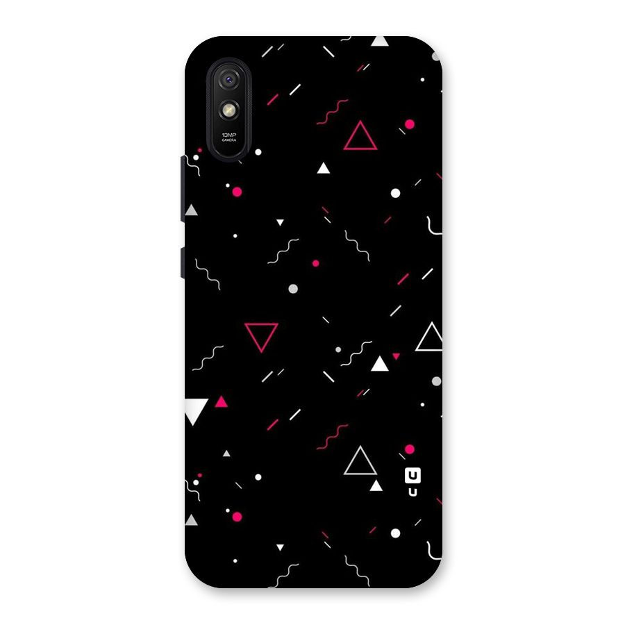 Dark Shapes Design Back Case for Redmi 9A