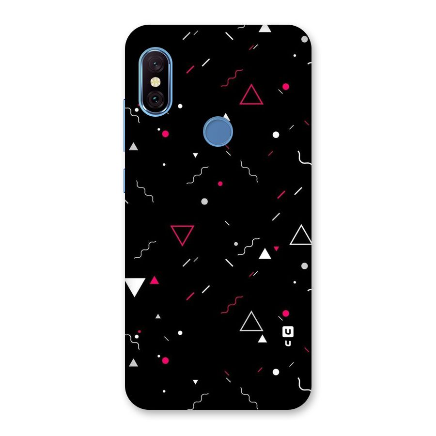 Dark Shapes Design Back Case for Redmi Note 6 Pro