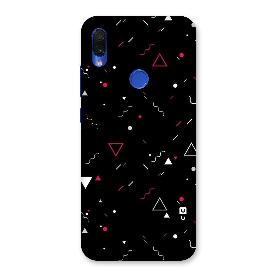 Dark Shapes Design Back Case for Redmi Note 7S