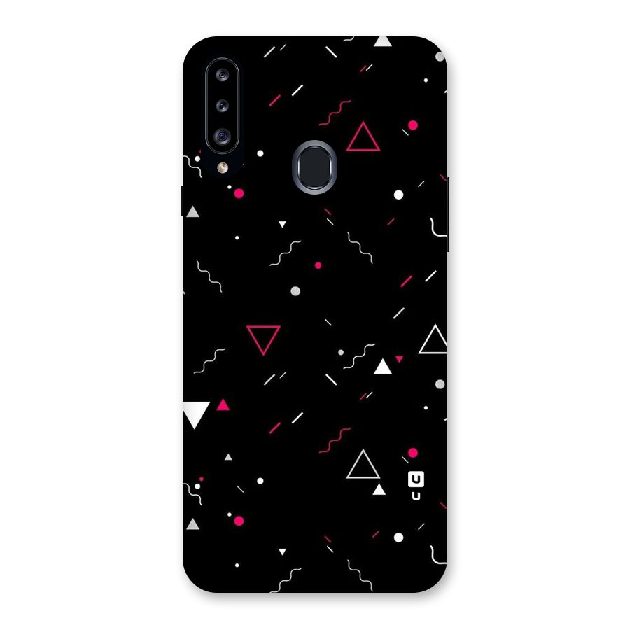 Dark Shapes Design Back Case for Samsung Galaxy A20s