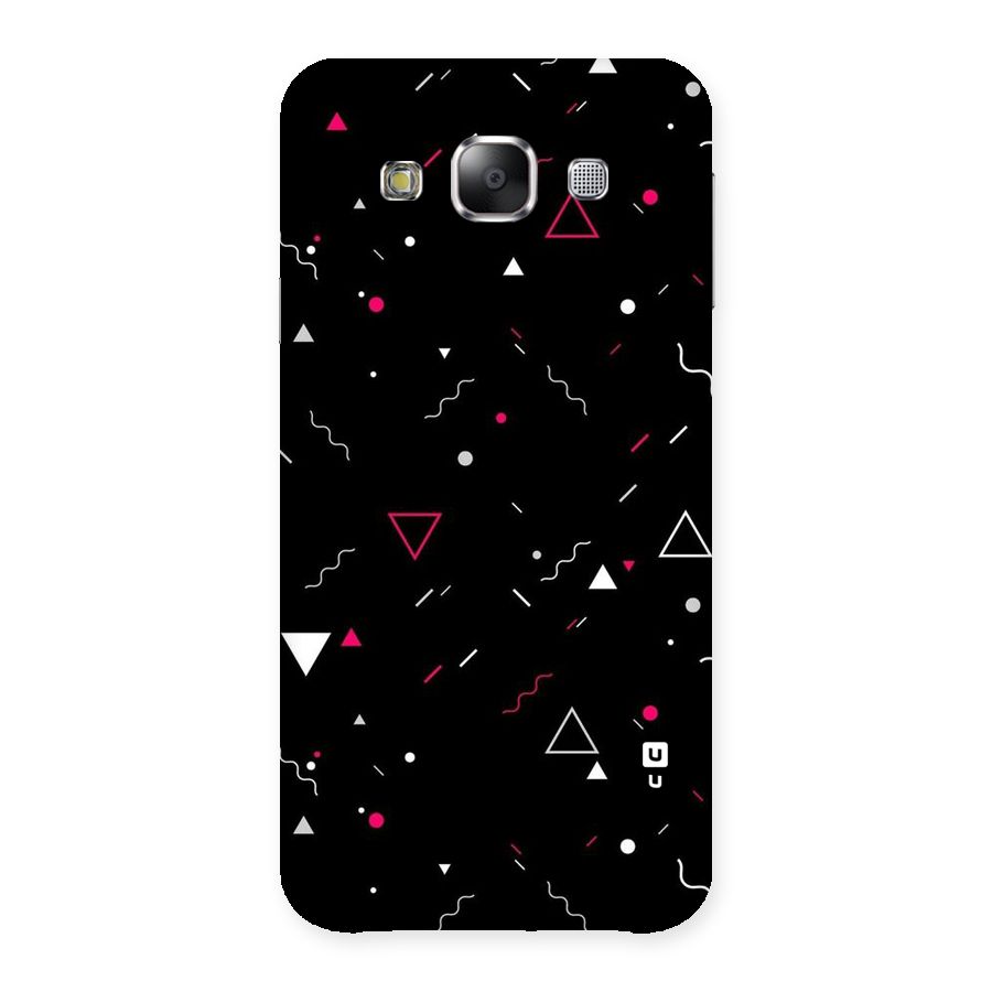 Dark Shapes Design Back Case for Samsung Galaxy E5