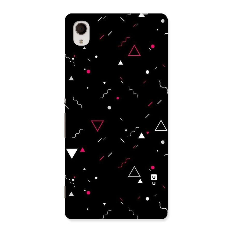 Dark Shapes Design Back Case for Sony Xperia M4